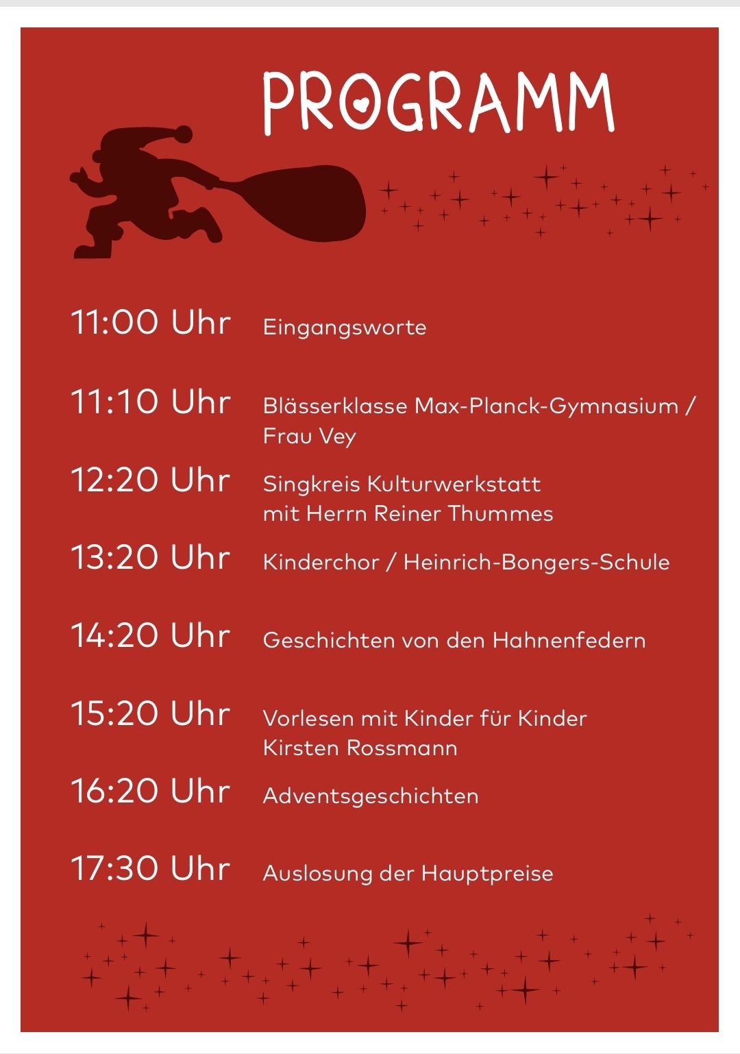 Weihnachtsmarkt 2025 Programm