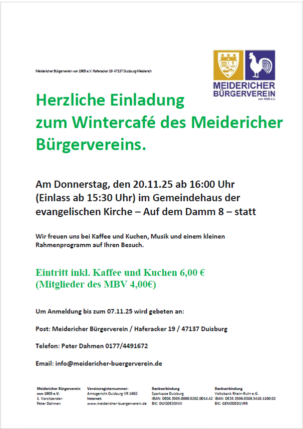 MBV Wintercafe Flyer 2025