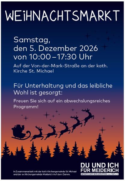 Weihnachtsmarkt Plakat 2026